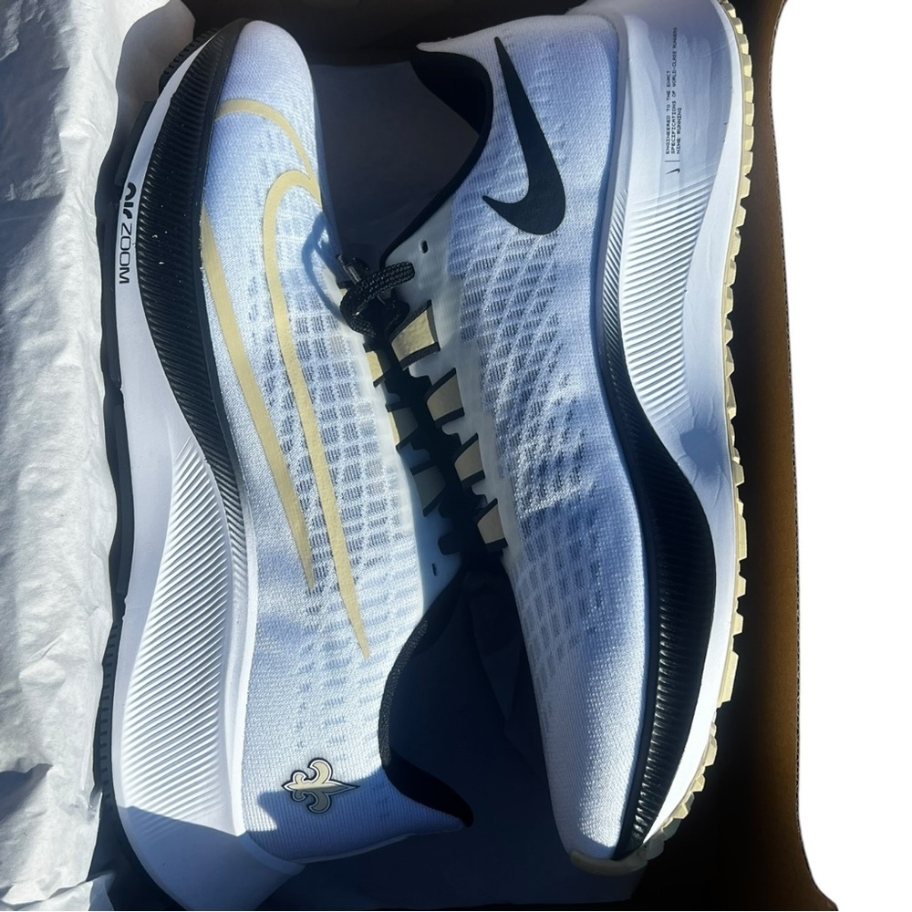 Nike Zoom Pegasus 37 Saints SPECIAL EDITION Shoes NIB Women’s 9 men’s 7.5 - Picture 5 of 8